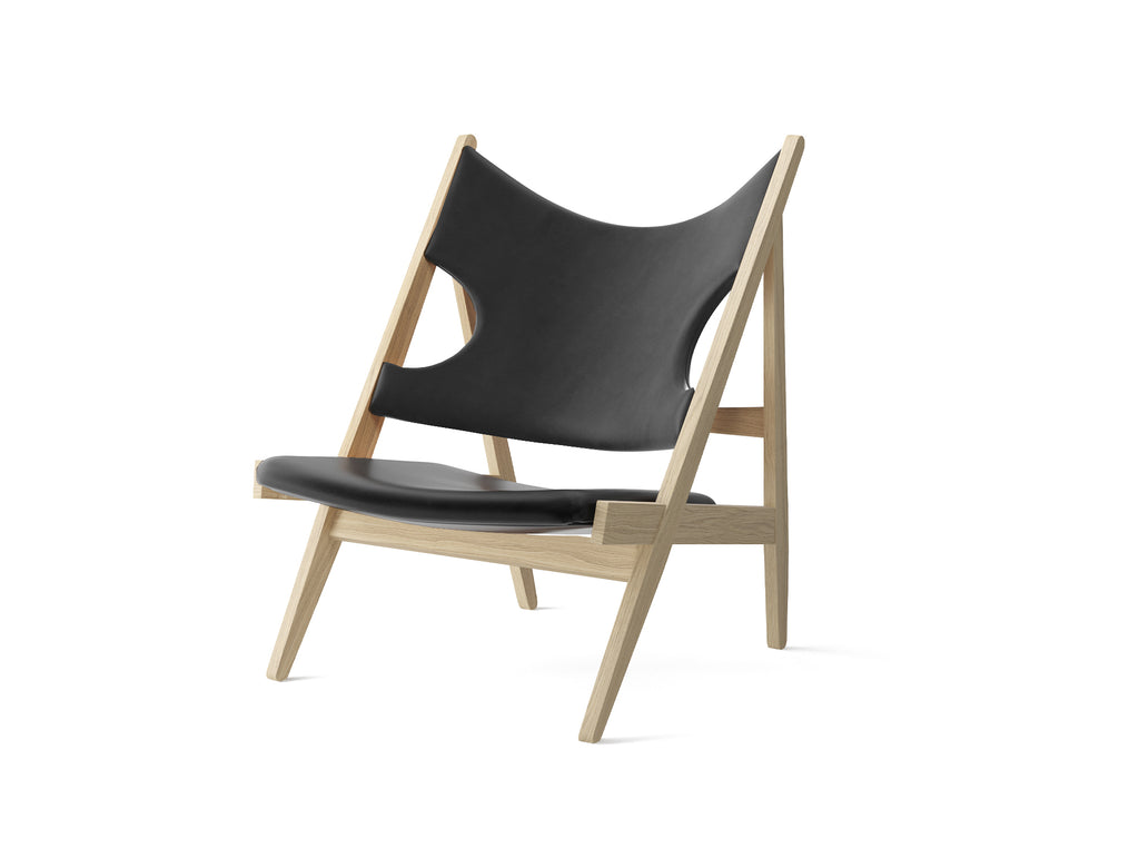 Knitting Chair - Upholstered by Menu - Natural Oak Base / Dakar Leather 0842