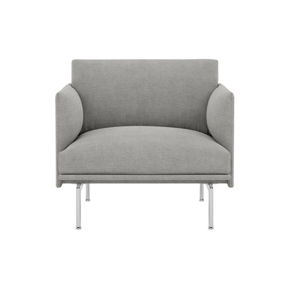 Outline Studio Chair by Muuto - Aluminium Base / Fiord 151