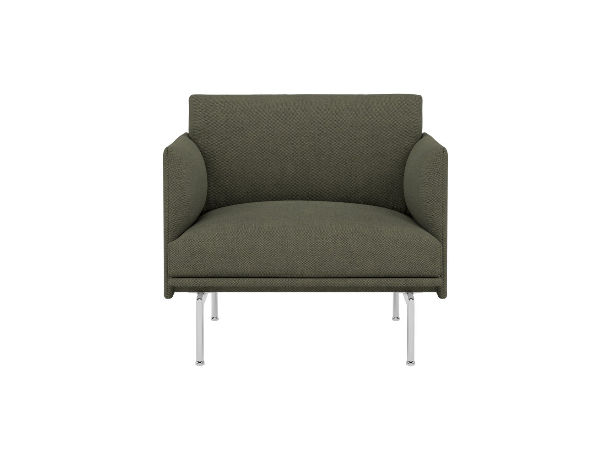Outline Studio Chair by Muuto - Aluminium Base / Fiord 961