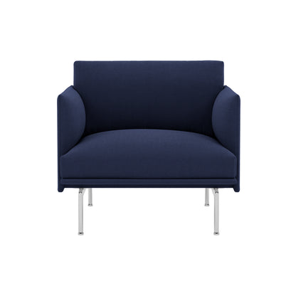 Outline Studio Chair by Muuto - Aluminium Base / Twill Weave 780