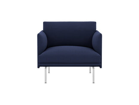 Outline Studio Chair by Muuto - Aluminium Base / Twill Weave 780