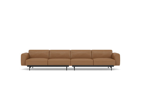 In Situ 4-Seater Modular Sofa by Muuto - Configuration 1 / Refine Leather Cognac