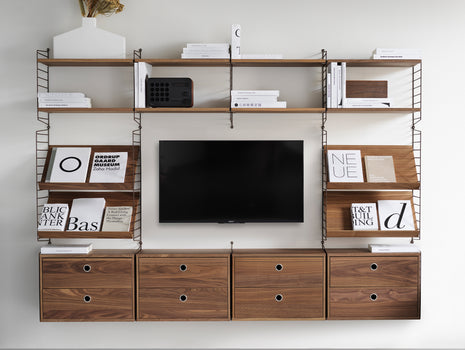 String Living Room Combinations by String - Walnut