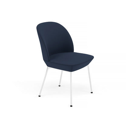 Oslo Side Chair by Muuto - Steelcut 775 / Chrome Base