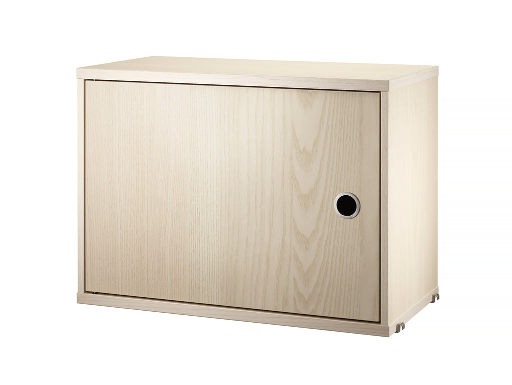 String System Cabinet with Swing Doors - Ash