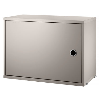 String System Cabinet with Swing Doors - Beige