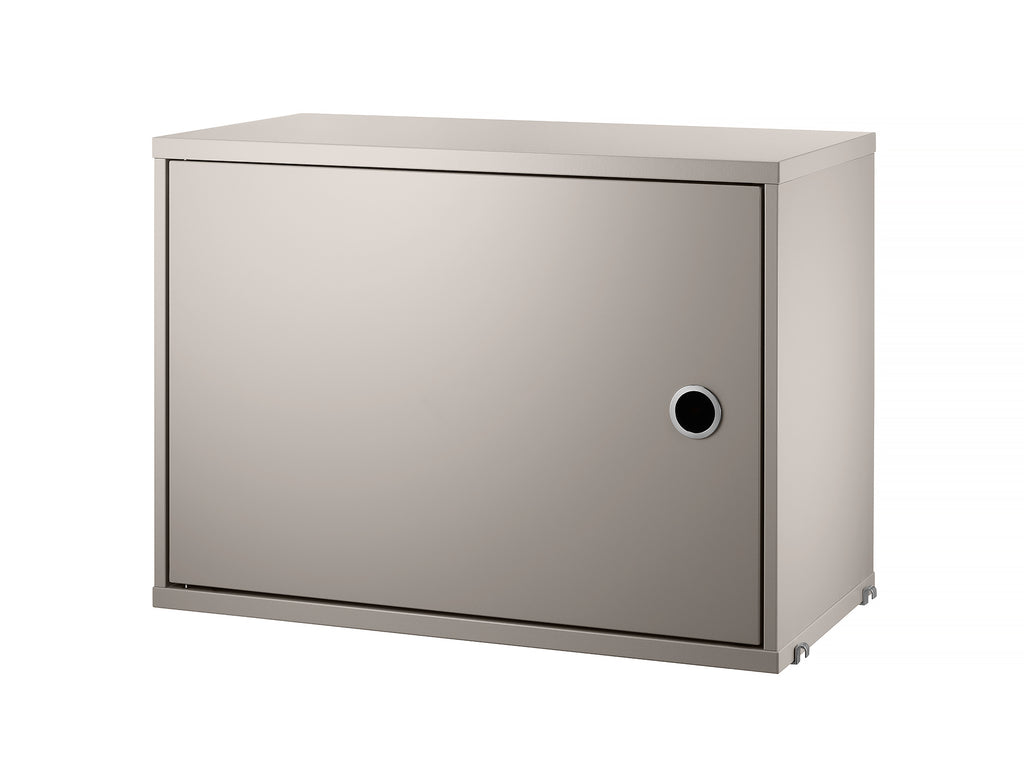 String System Cabinet with Swing Doors - Beige