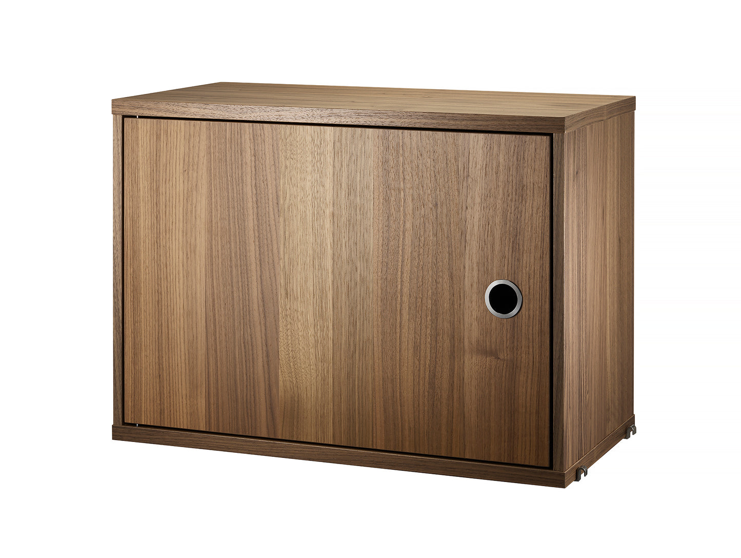 String System Cabinet with Swing Doors - Walnut