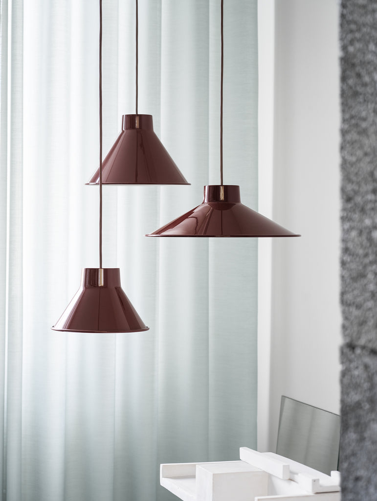 Top Pendant Lamp Family  by Muuto -  Deep Red Colour