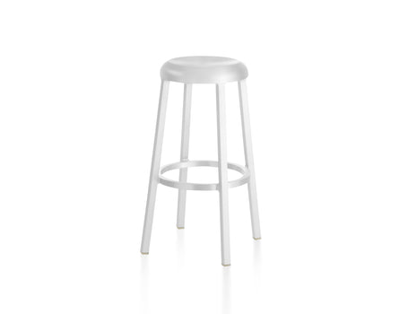 Za Bar Stool by Emeco - White Grey